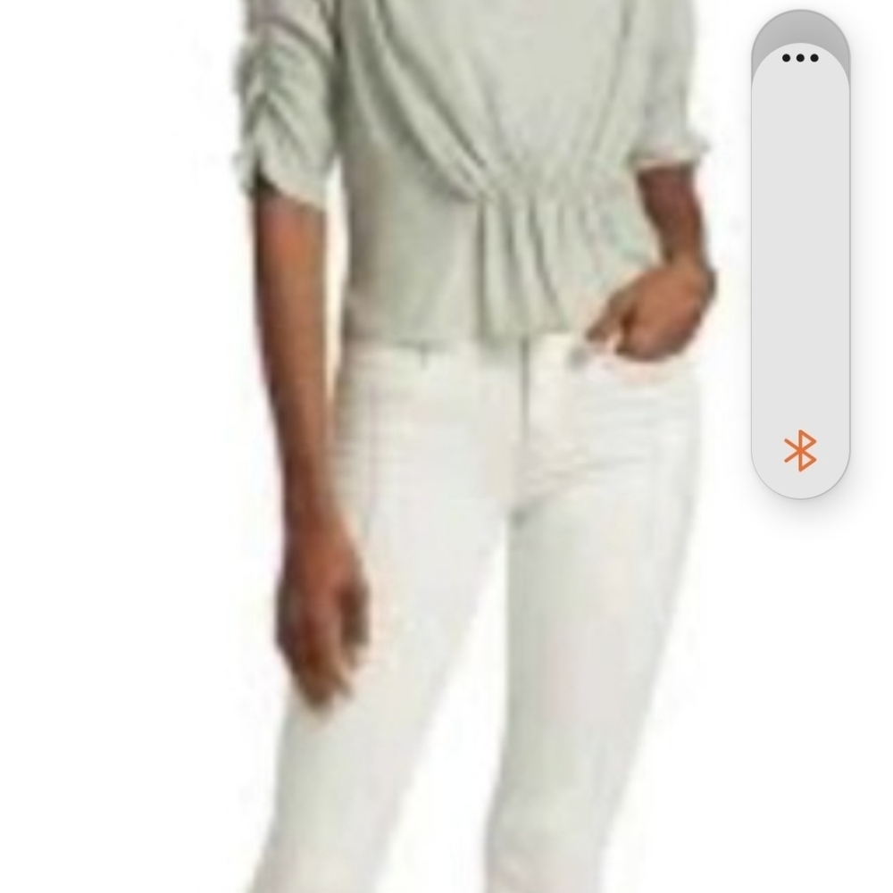 Frame Denim‎ Gray Pleated 3/4 Sleeve Blouse - Picture 11 of 11